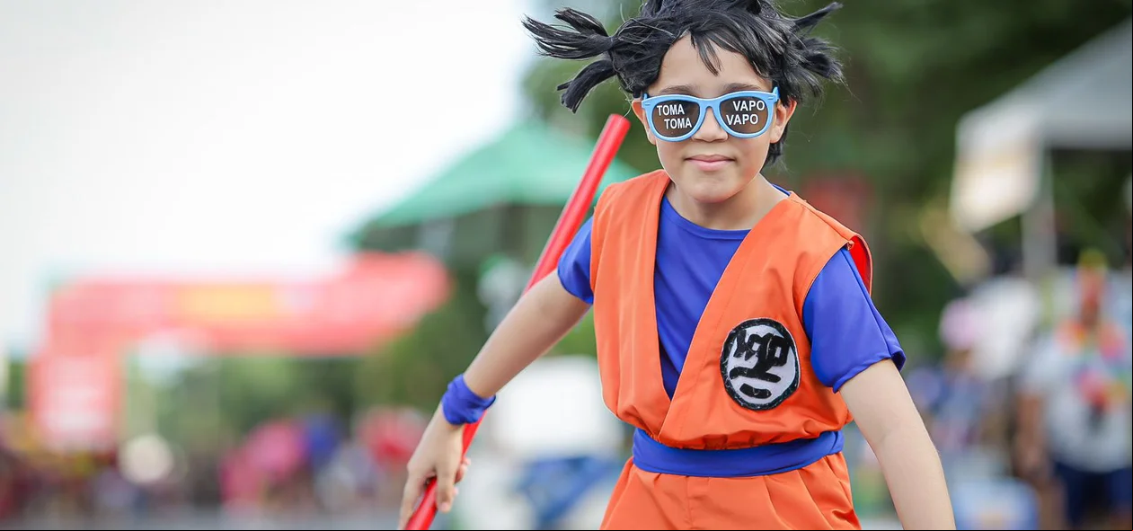 Goku, do Dragon Ball Z também marcou presença