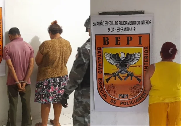 Quadrilha presa em Luzilândia