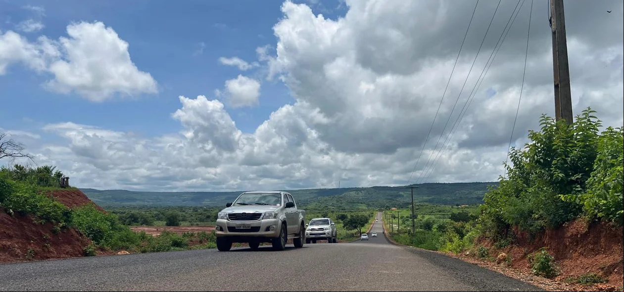 Rodovia PI 225 em obras