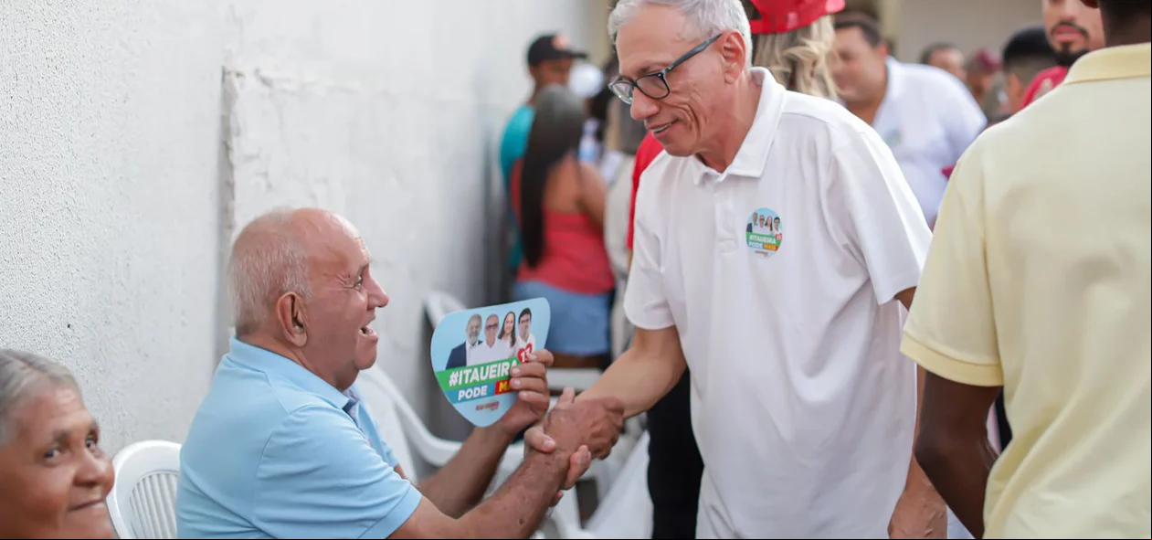 Quirino Neto com apoiador