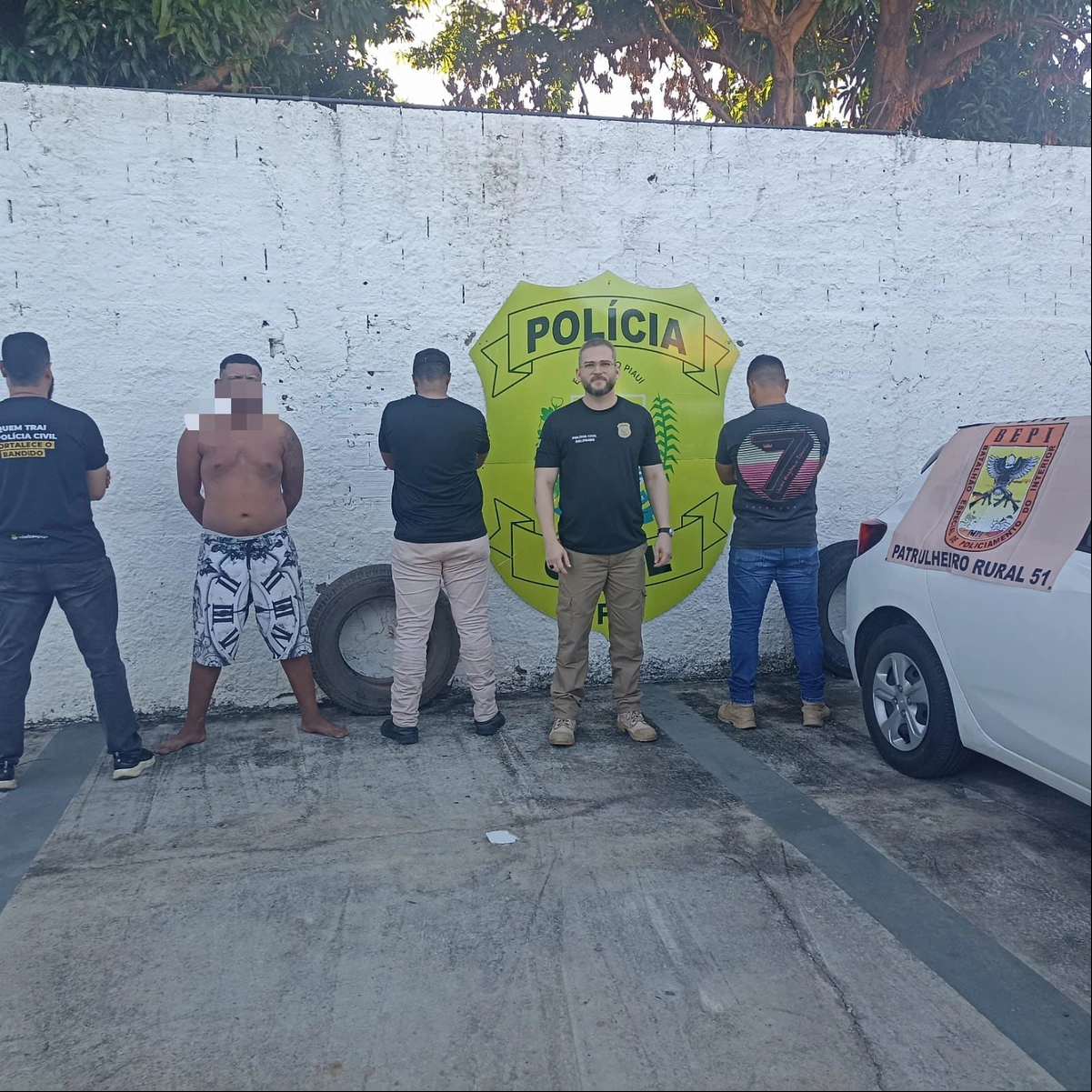 Suspeito preso