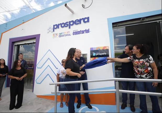 Casa Prospera sendo inaugurada
