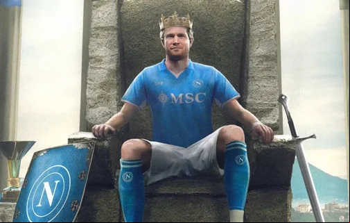 Kevin De Bruyne foi anunciado pelo Napoli