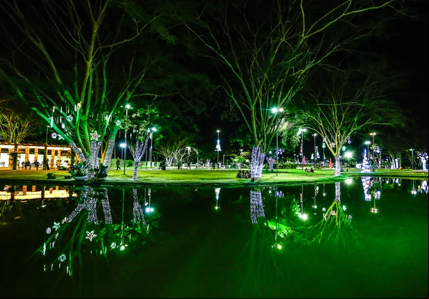 Decoração Natalina no Parque da Cidadania em Teresina